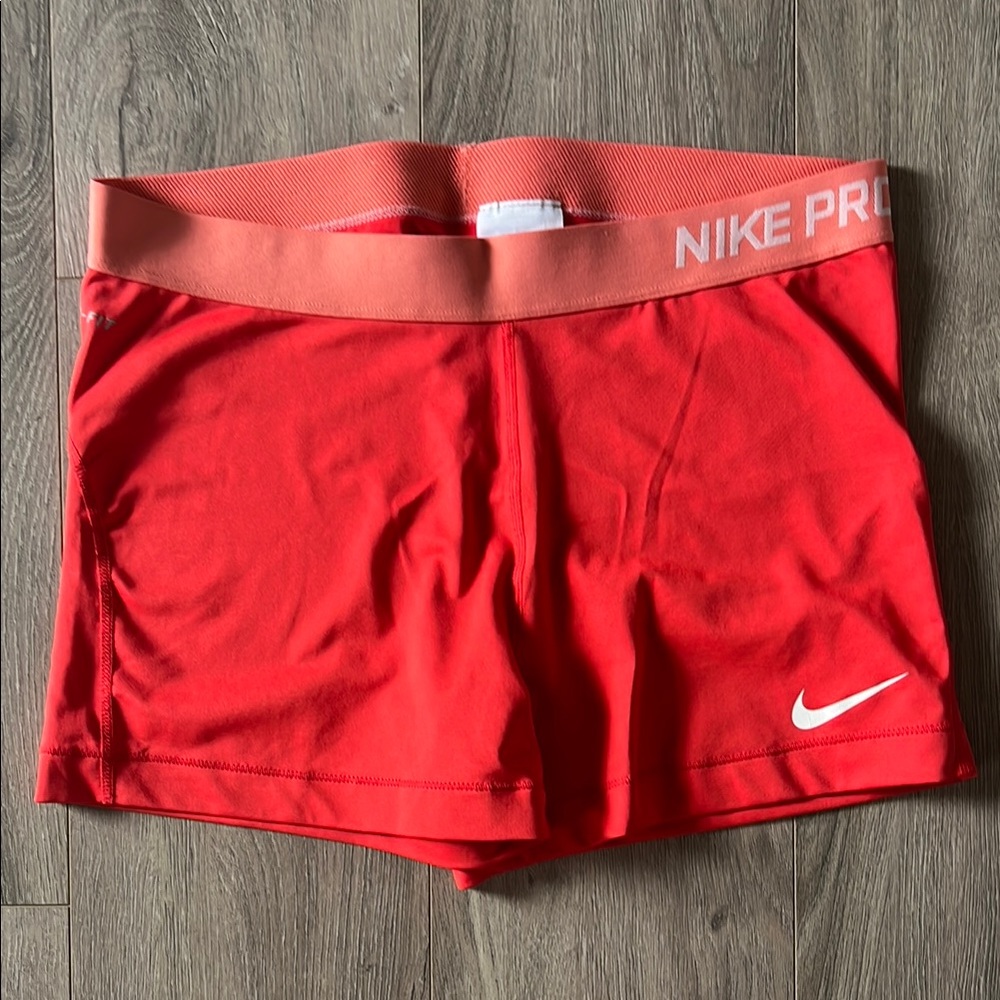 Nike Pro Red Athletic Shorts Performance Fit - size XL